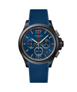 Chronograph Blue Rubber Strap