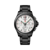 Conquest 42 Chronograph Silver Steel Strap