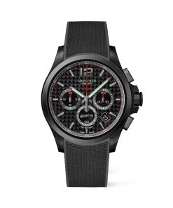 Conquest Chronograph Grey Rubber Strap